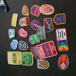 Vintage bowling patches
